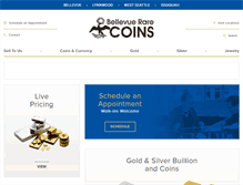 Tablet Screenshot of bellevuerarecoins.com